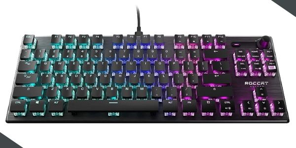 ROCCAT Vulcan TKL Linear PC Gaming Keyboard Best Budget low profile mechanical keyboard